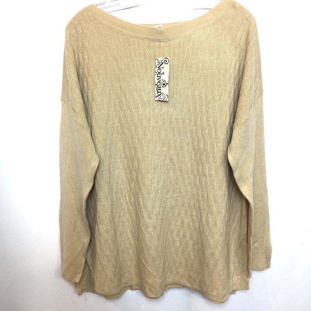 Nouveaux Acrylic LS Sweater NWT